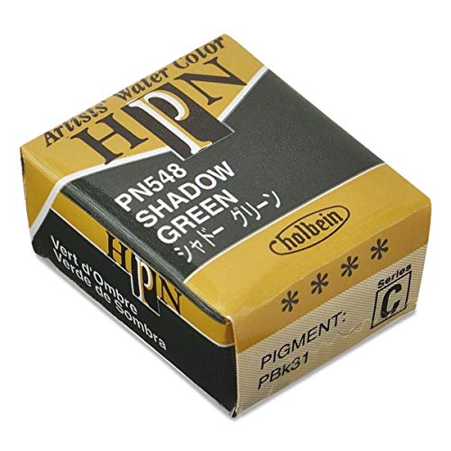 ホルベイン 固形水彩絵具 アーチストパンカラー シャドーグリーン PN548 ハーフパン
