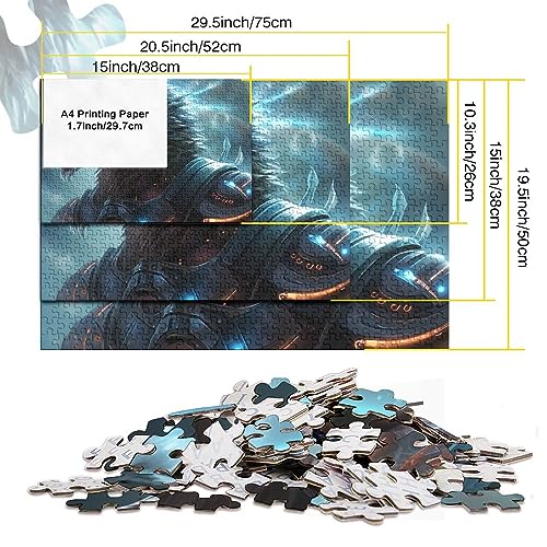 Puzzle 3D Space Wolf en bois 1000pcs : idée cadeau sci-fi unique