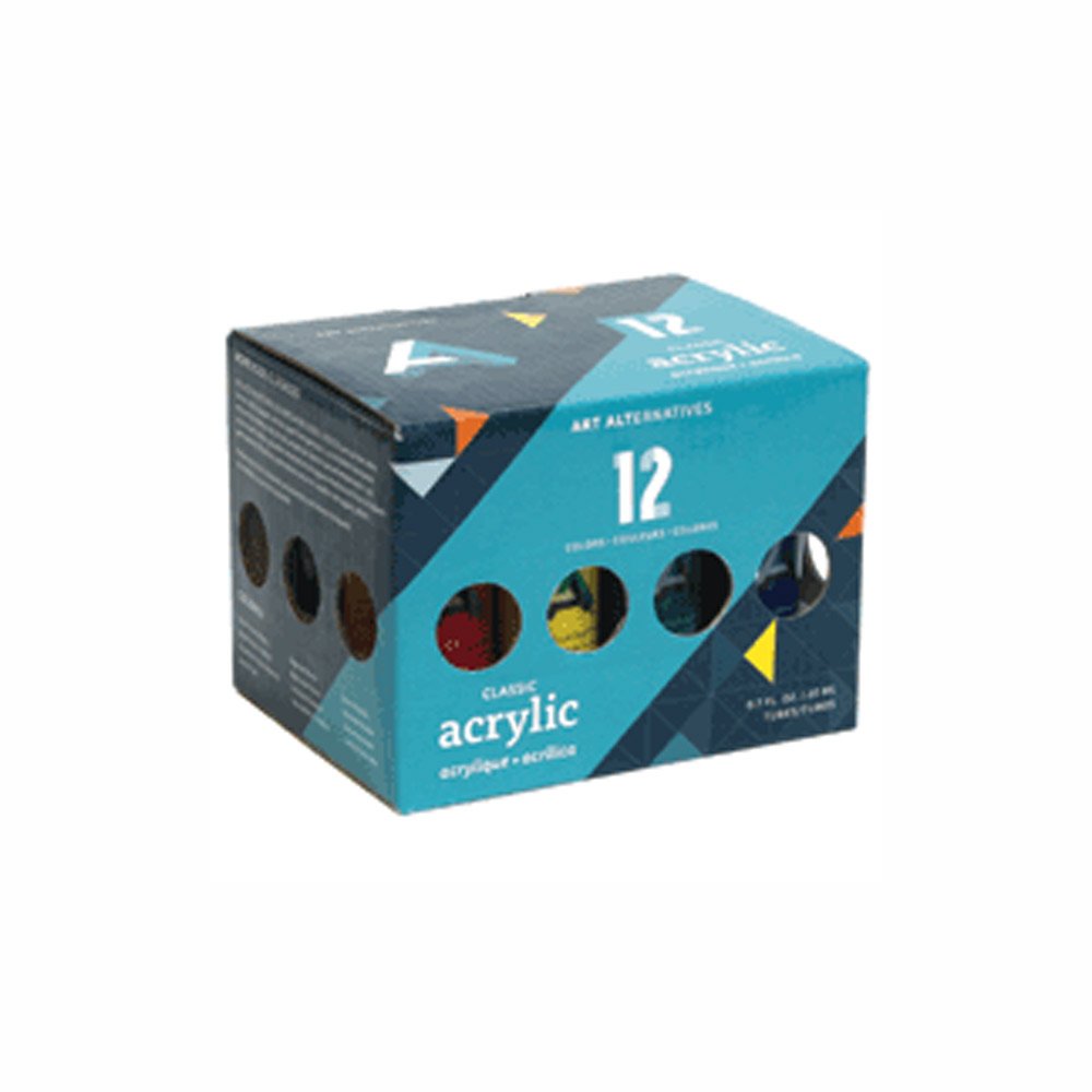 ART ALTERNATIVESClassic Acrylic Paint Set,Multi,20ml,Set Of 12
