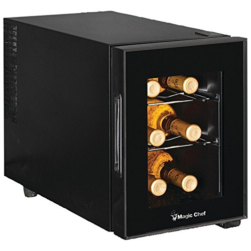 Magic Chef MCWC6B 6-Bottle Single-Zone Black Wine...