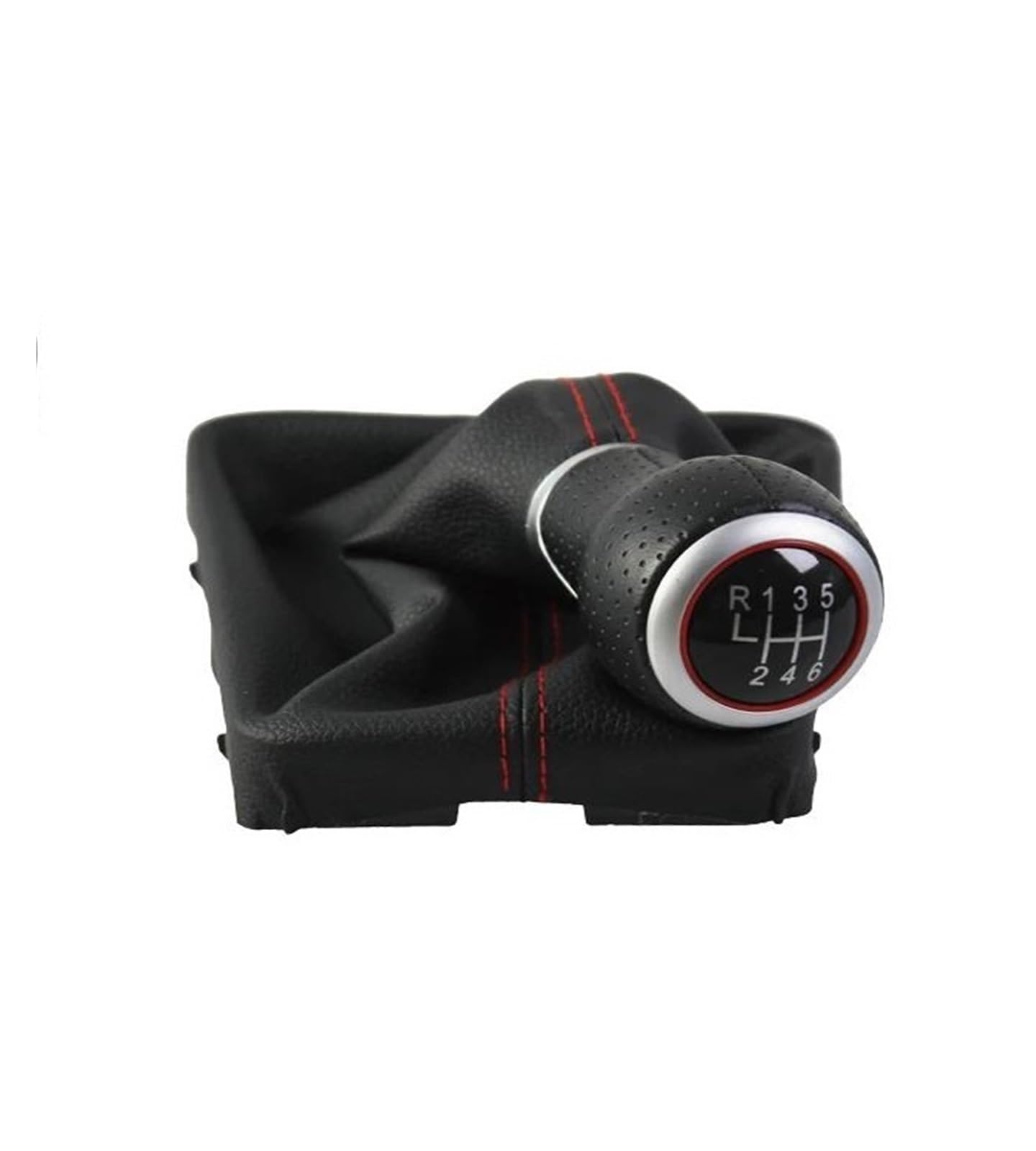 Zncojl Red Car Gear Stick Knob For Audi A4 S4 B8 8K 2007-2015 5/6 Speed Car Gear Knob Lever Head Rod No Modification Requi