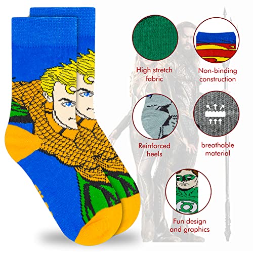 DC Comics Boys Socks - 10-Pack Toddler Socks with Batman, Superman, Wonder Woman & Flash2
