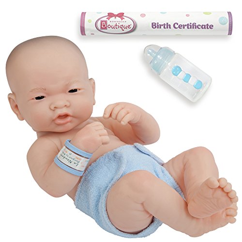 JC Toys - La Newborn First Day Asian| Anatomically Correct Real Boy Baby Doll | 14