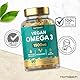 Omega 3 Vegan 1500mg aus Algenöl | 60 Kapseln mit Hochdosiert ALA und DHA pro Portion | Horbaach