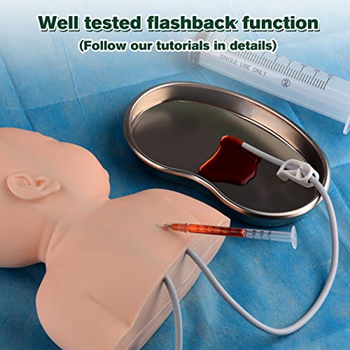 Image of Ultrassist Pediatric IV Simulation Head Kit, Infant IV Practice Kit for Venipuncture Skills, Injection Practice, Clinical Nursing Training