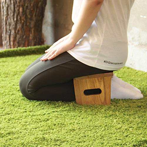 JIAHATE Prayer Stool,Strong Wooden Elm Bench,The Original Kneeling Stool, Posture Certified, Best Chair Also Used for Tea Ceremony, Seiza,Yoga, Praying and Healthier Sitting