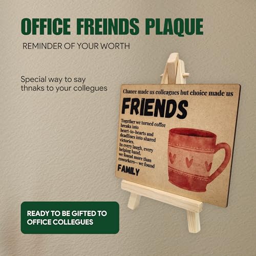 Wooden Friends Plaque with Easel – Appreciation Gift by tinydabba - 2