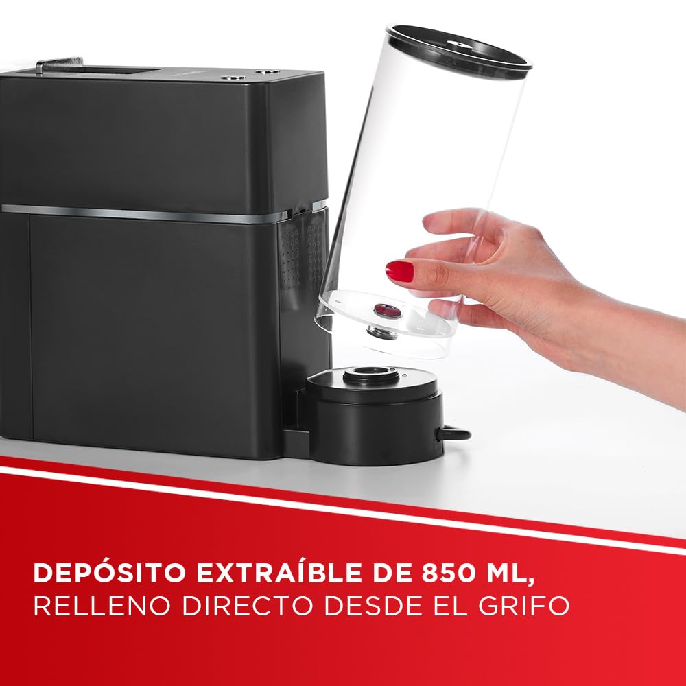 Polti Coffea S15B Máquina de Café Espresso, Compatible con Monodosis E.S.E. de 44 mm, Depósito de 0,85 L, Presión de Bomba de 19 bares, Color Negro