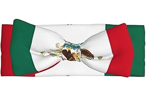 Baby Newborn Stretchy Flag of Mexico Bow Headband - Adorable Angel Princess...