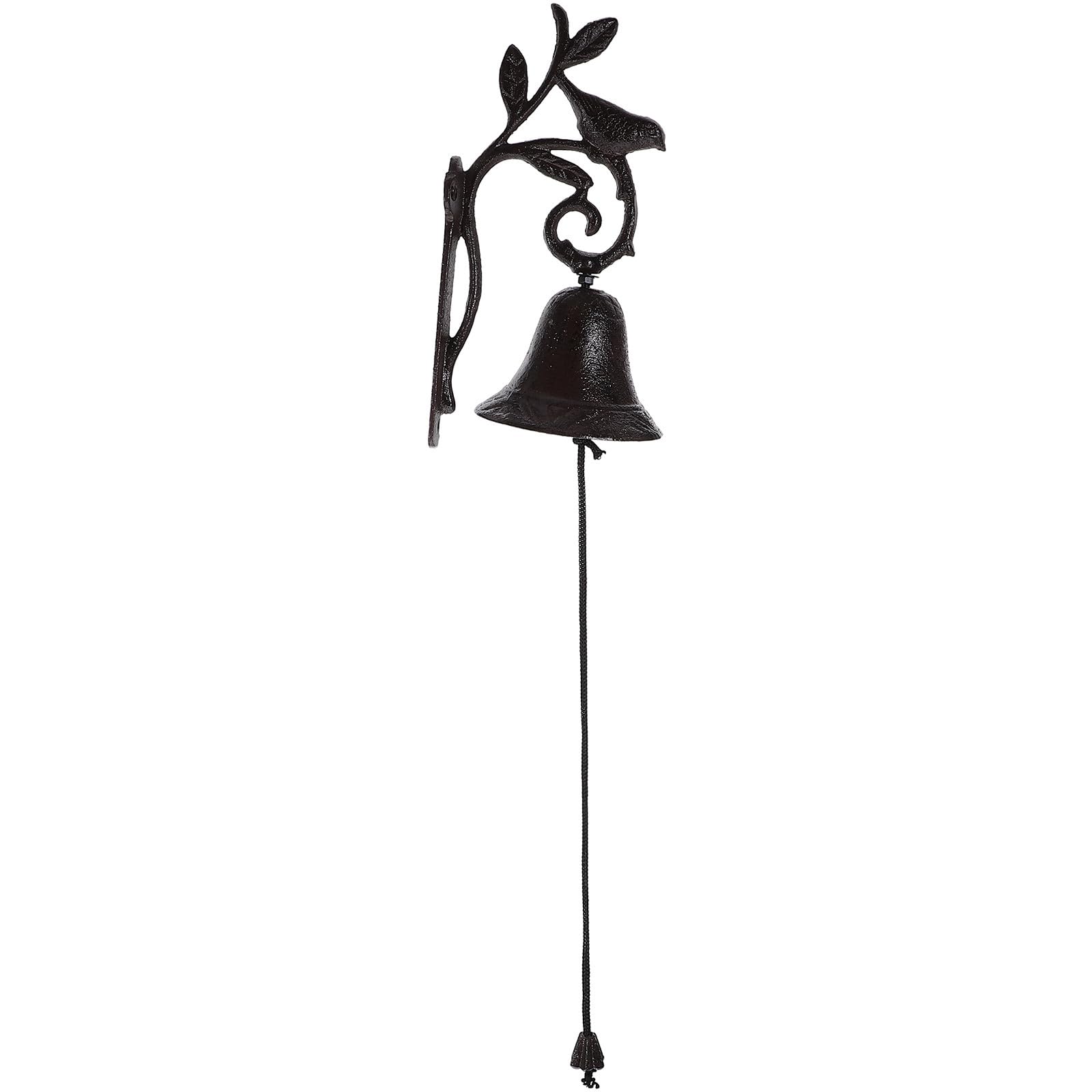 ULTECHNOVO Campanello da Parete in Ferro Vintage Manuale Ciondolo Decorativo a Uccellino, Campanello D’epoca per Giardino e Cortile, Ornamento Rustico da Appendere alla Porta, Resistente