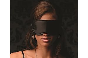 Black Satin Blindfold Mask: Promotes Premium Sleep