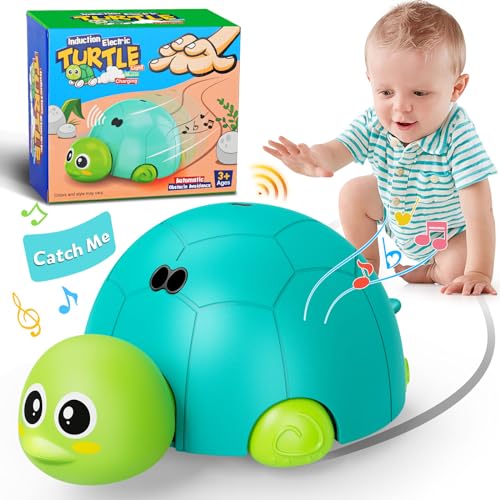 Image of CPSYUB Baby Toys Infant Cute Crawling Turtle, Tummy Time Gifts 1 2 3 4 5 6 7 8 9 10 11 12 Babies Boy Girl 3-6 6-12 Learning Crawl 9-12 12-18 Walking Toddler Music Development Interactive