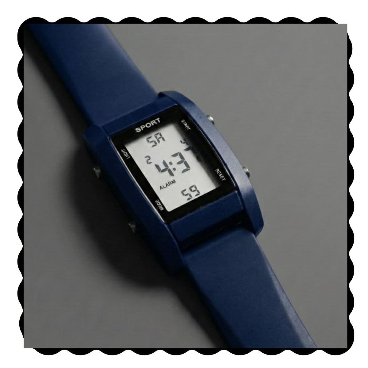 Premium Black Digital Sports Watch LCD Display Silicone Strap Alarm Function Water Resistant Wear for Wedding, Office, Party, Casual Wear Wrist Watch for Men & Women-image-5