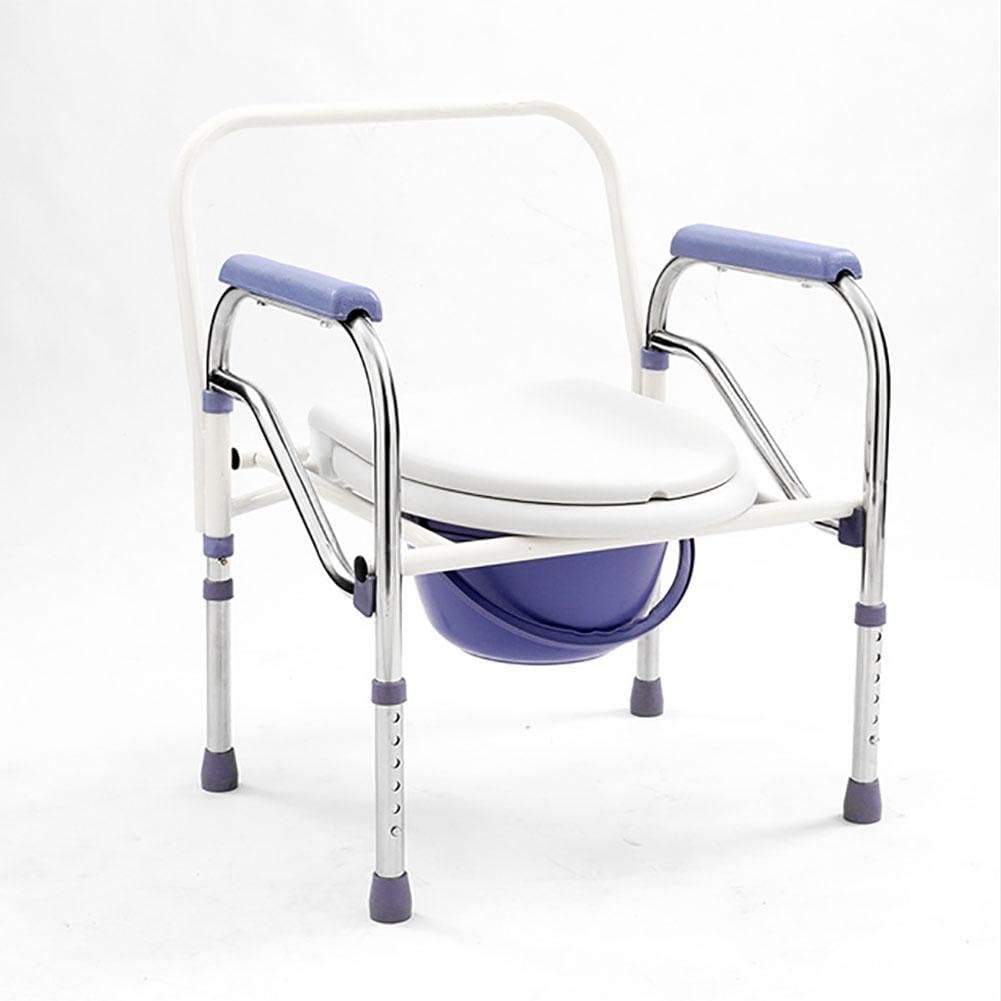 GUO Pregnancy Women Elderly Medical Wood Folding Chair Squat Toilet Water Cupboard Toilet Stool Mobile Saddle Chair