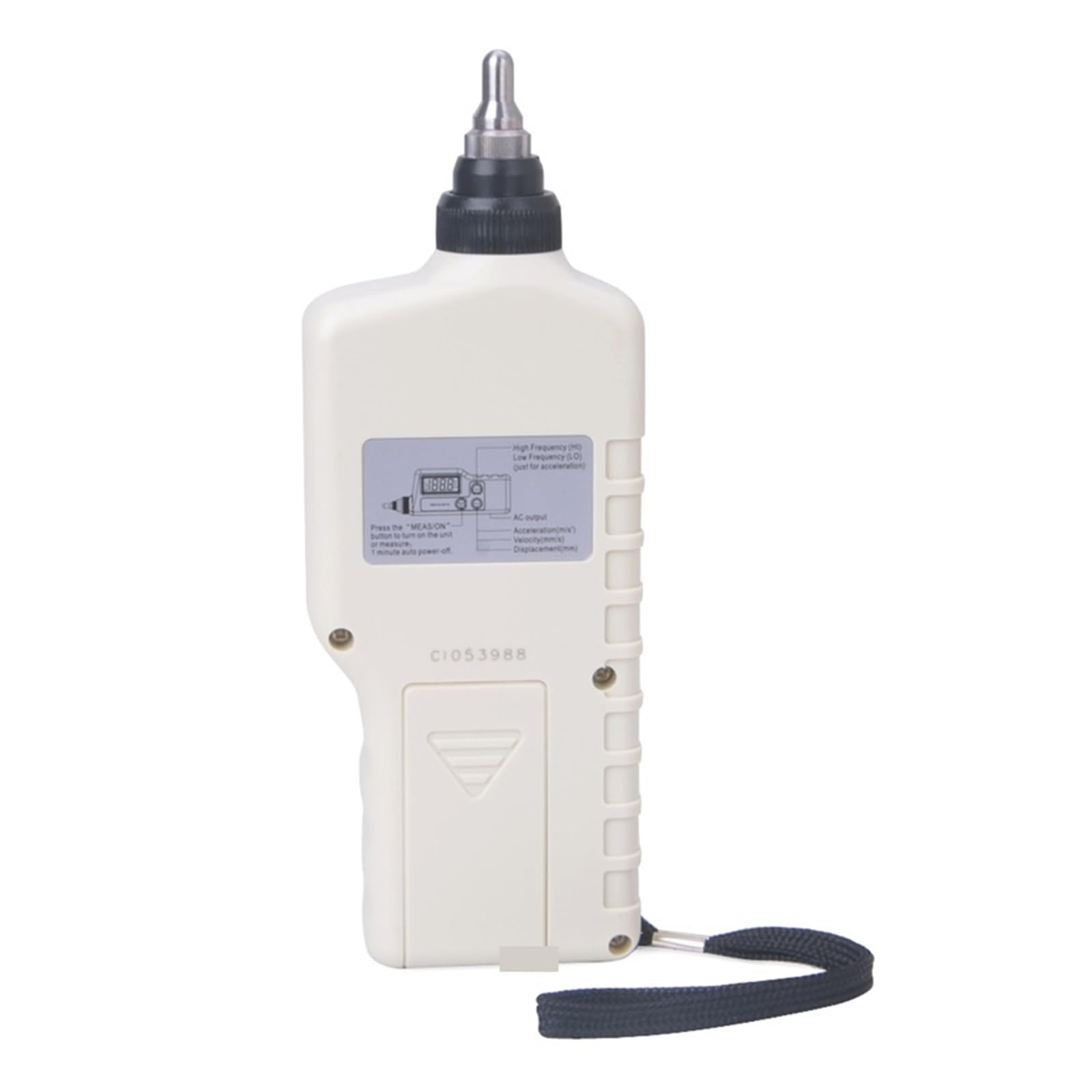 Analizador de vibraciones, Analizador de vibración digital LCD, medidor portátil con salida CA, probador vibrómetro luz fondo 0,1 a 199,9 m/s2