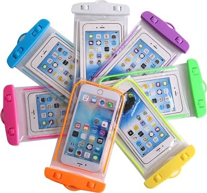 FAMOUS SHOP Universal Waterproof Mobile Dry Bag Case for iPhone, Samsung Galaxy, Oppo, Vivo, Realme, TPU Mobile Universal Sealed Transparent Waterproof Mobile Pouch - (Multicolor)-image-35