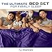 DREAMCARE Twin XL Sheet Set - Cooling Bed Sheets - 4pc Set - up to 15