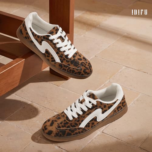 Image of IDIFU Womens Fashion Sneakers Comfortable Cute Casual Tennis Shoes | Non Slip Memory Foam Lightweight Trendy Retro Sneakers