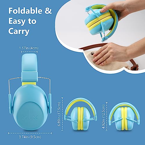 Image of ProCase Kids Noise Cancelling Headphones Ear Hearing Protection, Blue