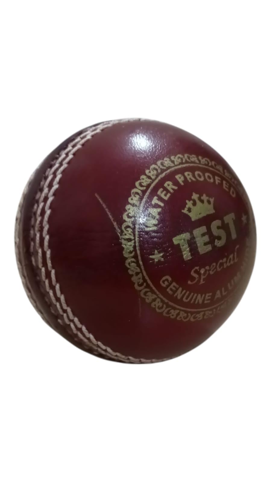 4PANEL/Part/Piece RED Test Cricket Leather Ball-image-12