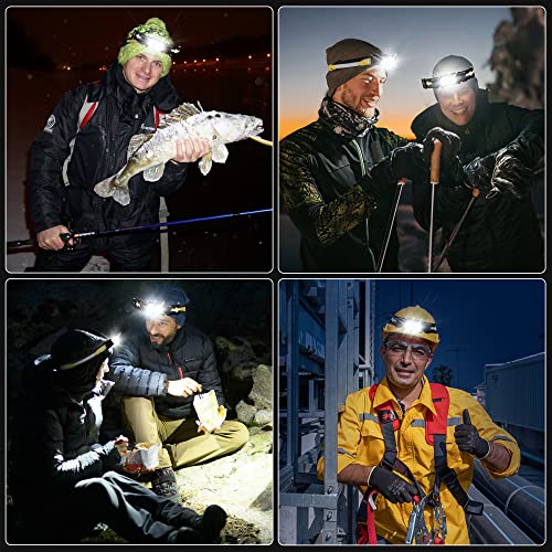Headlamp Rechargeable, 1200 Lumen Super Bright Led Head Lamp For Adults, Ip66 Waterproof Rechargeable Headlight With 9 Modes, Head Flashlight With 2600 Mah Battery For Outdoor Camping Hiking Running #TOP7