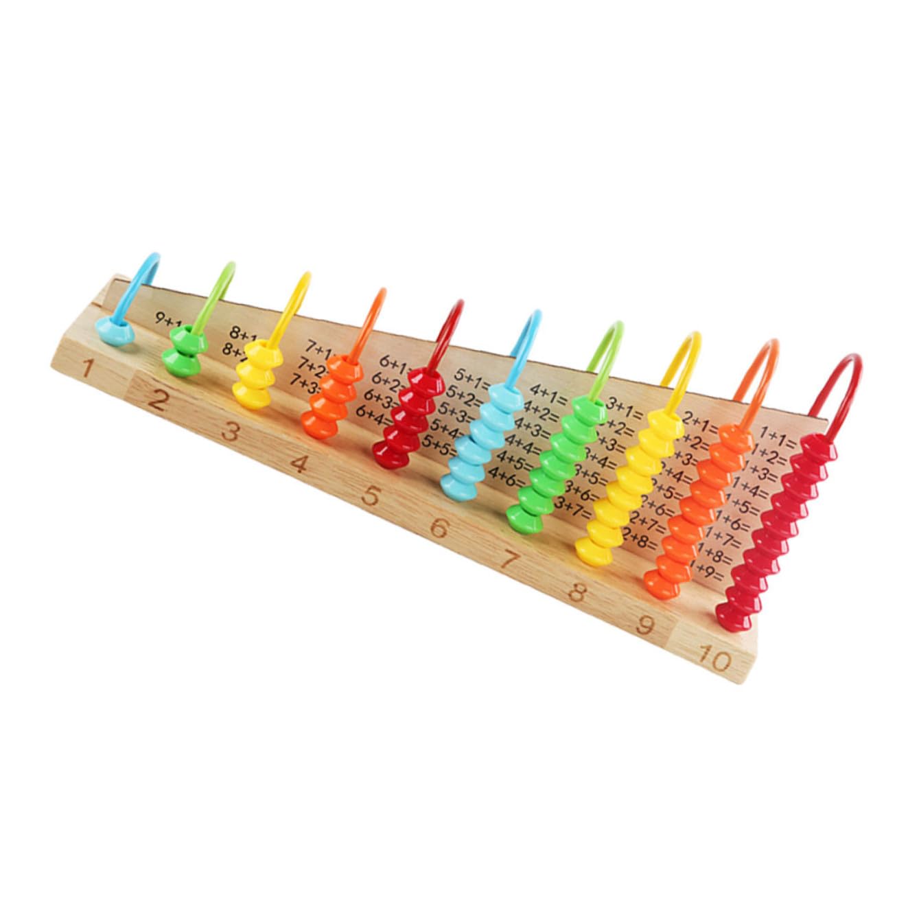 Toddmomy Abaco Educativo in Legno Colorato per Bambini, 1 Pz | Addizione e Sottrazione, Sviluppo Cerebrale e Allenamento Mentale, Uso in Festa e Scuola Materna