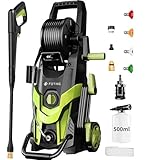 Pressure Power Washer 4500PSI with 4 Quick Connect Nozzles, Inlet Hose & Filter for Cars/Fences/Driveways/Patios/Home Cleaning
