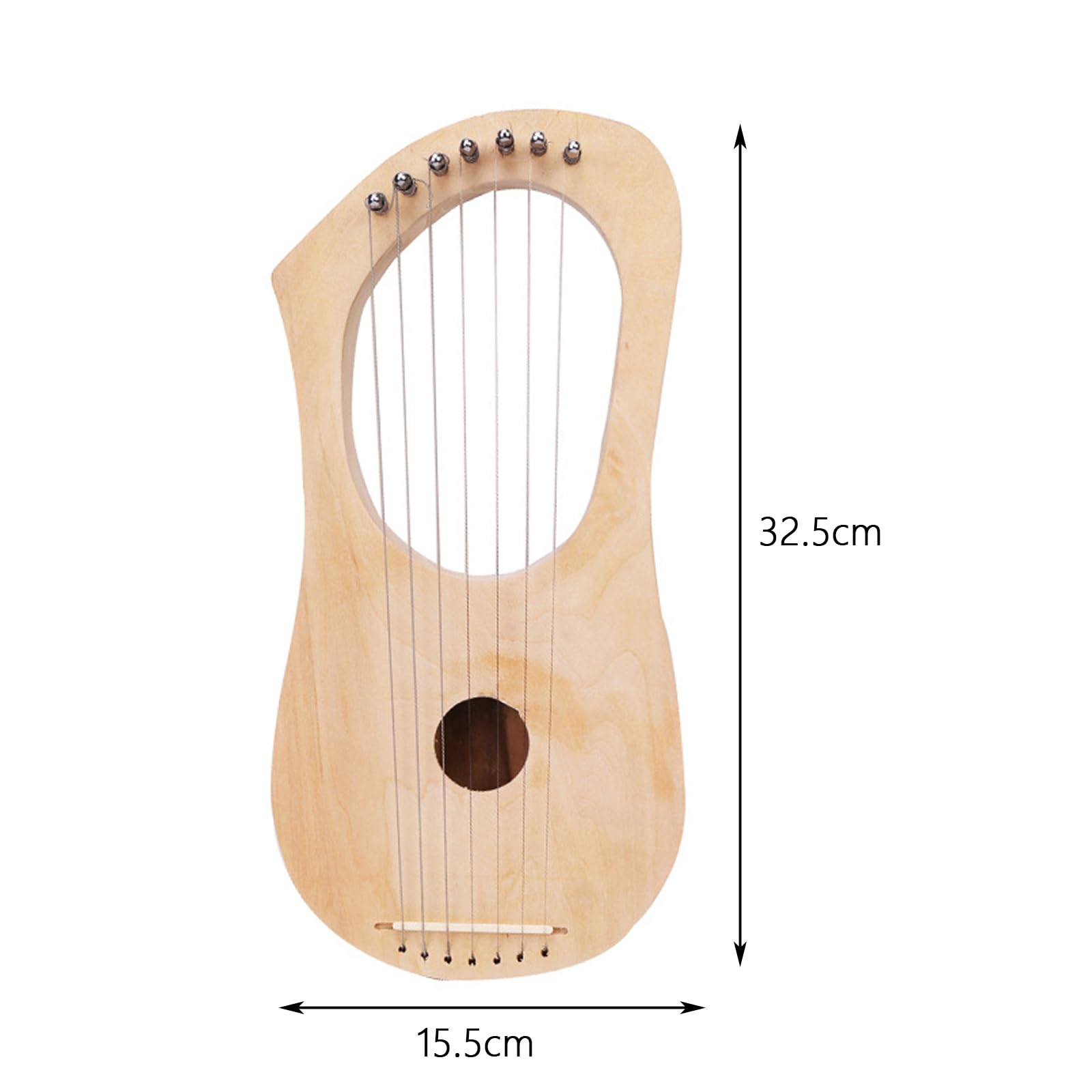 Perfeclan Lyra Harpe à 7 Cordes Métallique Portable Style Antique DIY Kit pour Débutants Enfants Cadeaux