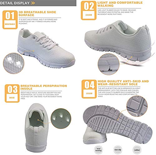 Woisttop Funny Teeth Frauen Laufen Sneaker Sportschuhe College Student Trainer Outdoor Walking Flats