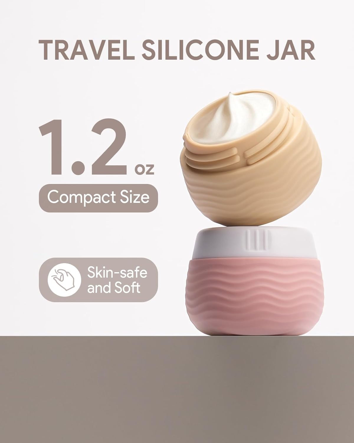 Lotour 女性用トラベルトイレタリーバッグ トラベルサイズシリコンコンテナセット、洗面用具用吊り下げ式トイレタリーバッグ、コスメ