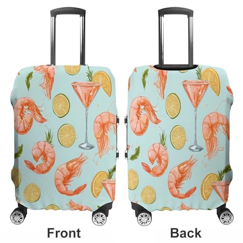 Shrimp Cocktail Funny Travel Luggage Cover Baggage Suitcase Cover Protector Skins 19-32 Inch3