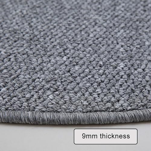 Tapis de chaise de bureau adapté aux moquettes rond marron