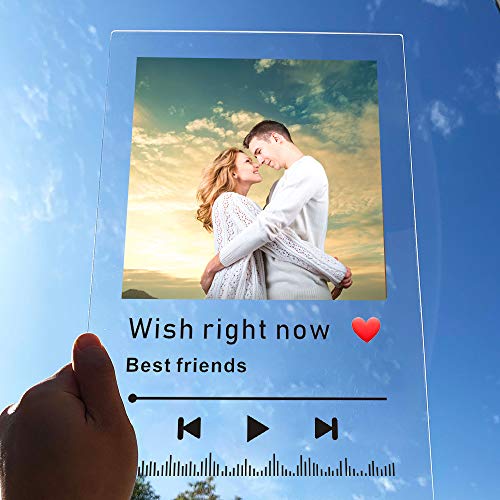 Verlobungsgeschenk Personalisierte Acryl Polaroid Foto Stil Acryl Jubiläum Foto Glas Look Foto Paar Vorschlag Benutzerdefinierte Acryl Bilderrahmen Cover