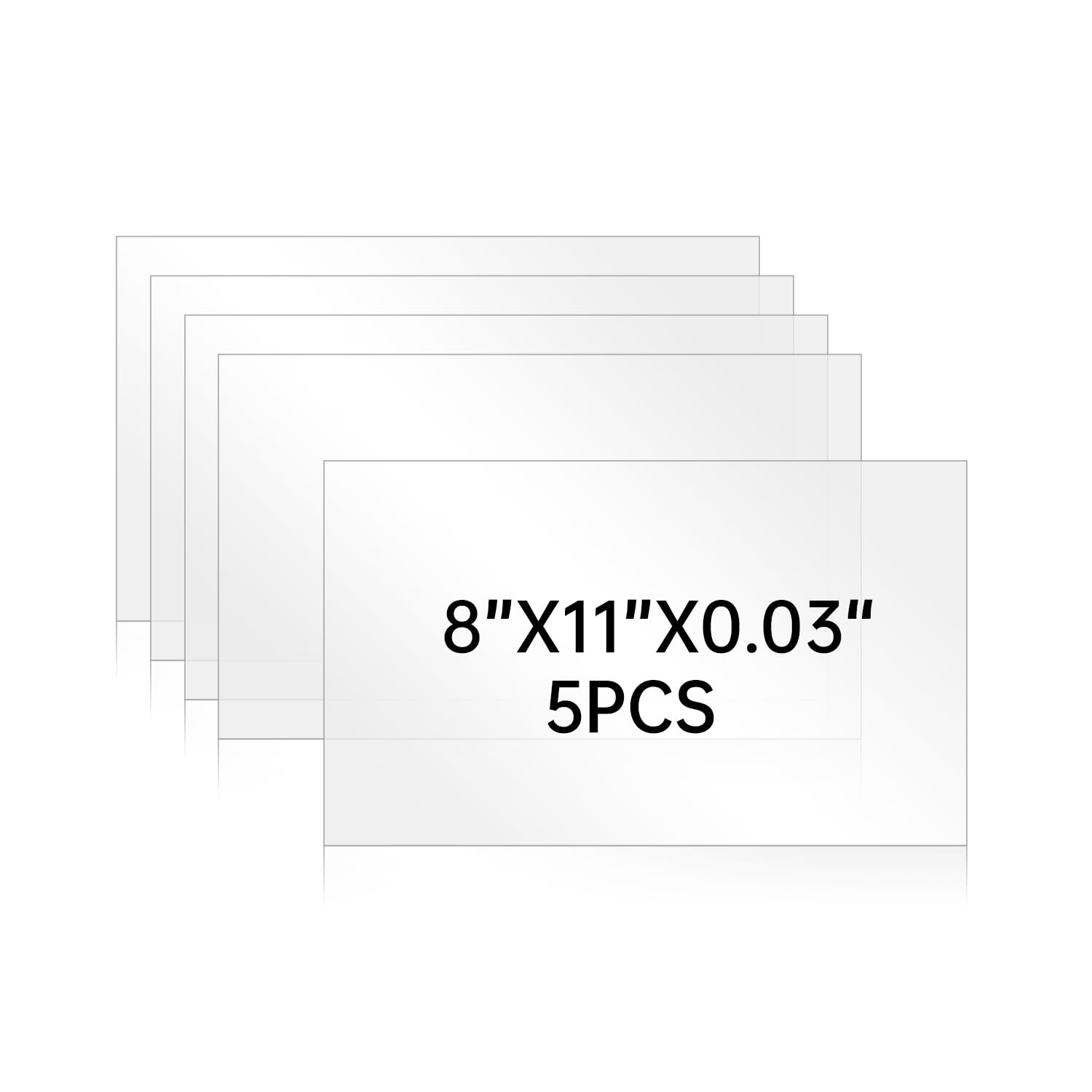 Plexiglass Sheets - 5 Pack, 12x16" -9 Plexiglass Sheets - 5 Pack, 12x16" -9