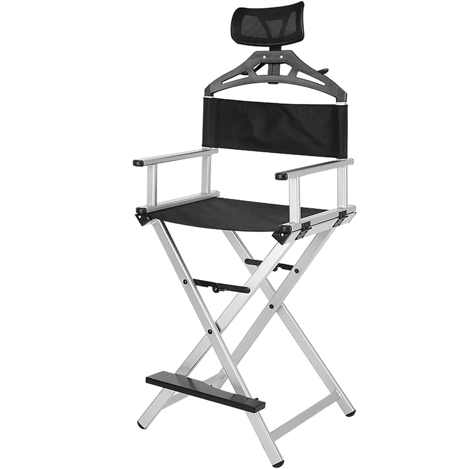 Por-Make-up-Künstler mit Kopfstütze, leicht, zusammenklappbar, für Professals, Aluminium, perfekt für den Einsatz und Make-up-Anwendungen