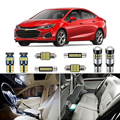Kit de 11 bombillas LED interiores para Chevrolet Cruze
