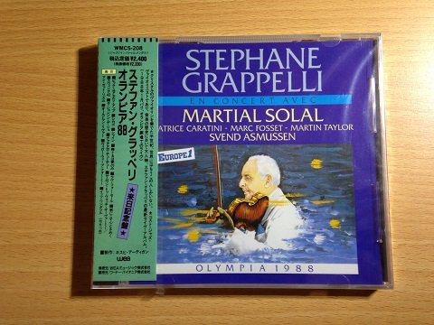 MARTIAL SOLAL STEPHANE GRAPPELLI STÉPHANE GRAPPE - Olympia 1988 - CD