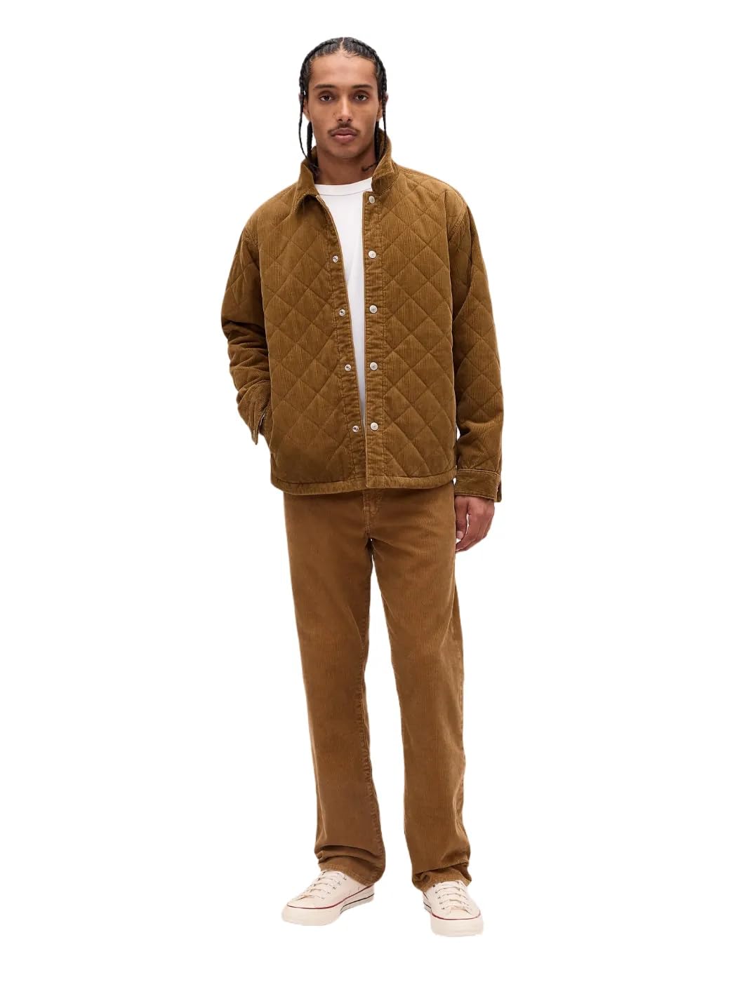 

                                                    GAP Mens Relaxed Straight Cord Palomino Brown 34X3