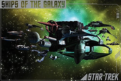 Star Trek- Ships Of The Galaxy Poster 36 x 24in