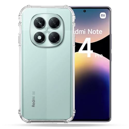 ClearCase - Carcasa Transparente Reforzada para Xiaomi Redmi Note 14 Pro 4G