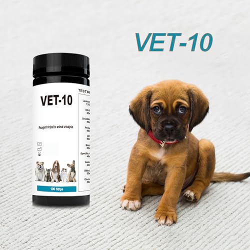 100 pcs urine test strips 10 in 1 uti test kit for cat amp dog pets diabetes urinalysis testing urinalysis reagent strips multi-parameter urine test strip for urinary tract infectionuti