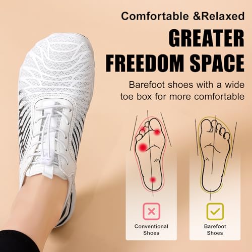 hike barefoot shoes for women men breathable amp non-slip athletic footwear wide toe water shoesdesigned for walkingrunningampswimming