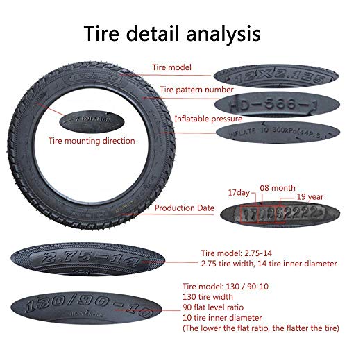 3.00-18 Non-Slip Vacuum Tires, Comfortable and Wear-Resistant, Puncture and Tear Resistant, Motorcycle Wheel Accessories - Image 7