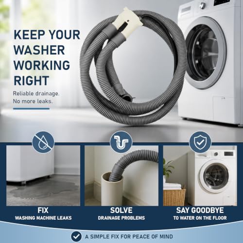 Image of 5215ER2002G Washer Drain Hose Assembly for LG Kenmore Front Washing Machine