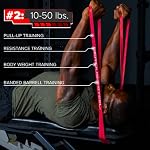 Serious Steel Assisted Pull-Up Band, Resistance & Stretch Band | Powerlifting Bands | Pull-up and Band Starter e-Guide Included (Single Unit) 41-inch (4 Band Set)