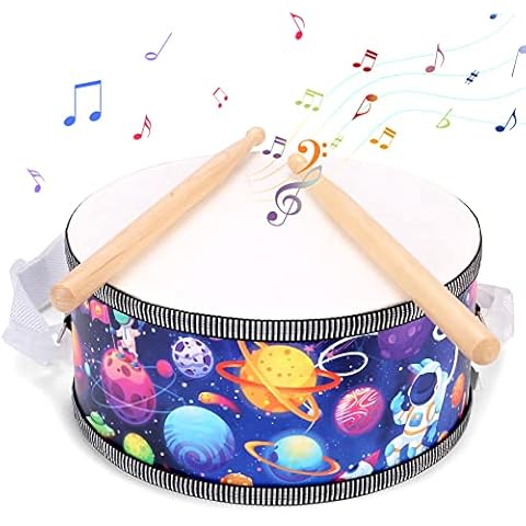 oathx Musikinstrumente Trommel Spielzeug ab 3 Jahr Musikspielzeug Baby 3 Jahr Holz Spielzeug Kinder Cover
