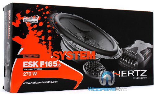 Hertz Esk-F165.5 6.5" 270W Peak 2-Way Shallow Depth Component Speaker System #TOP1