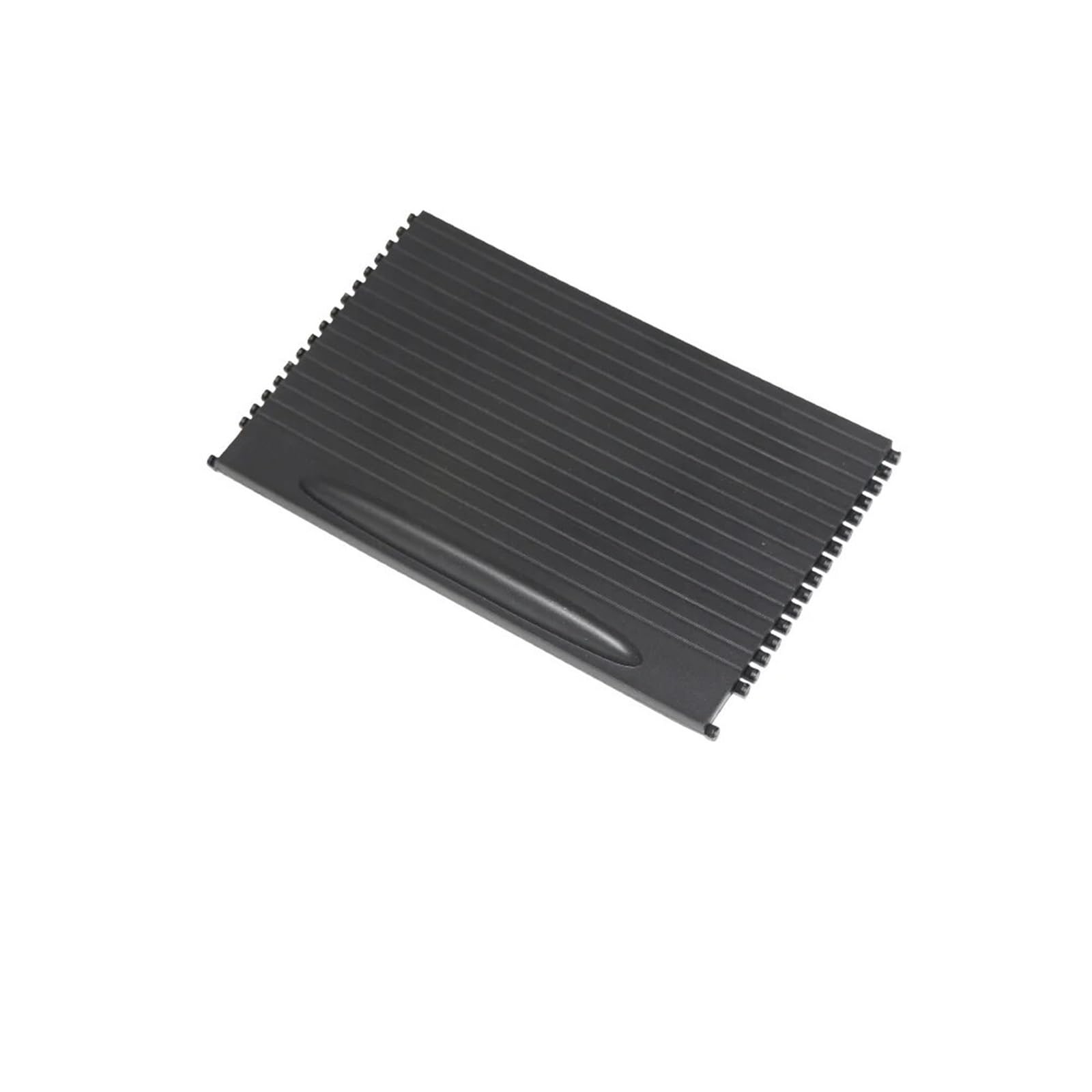 Car Front Console Cup Holder Roller Blind Cover Trim Console Roller Blind For Cayenne 2003-2010 7L5862531 Armrest Cup Holder Shutter(Black)