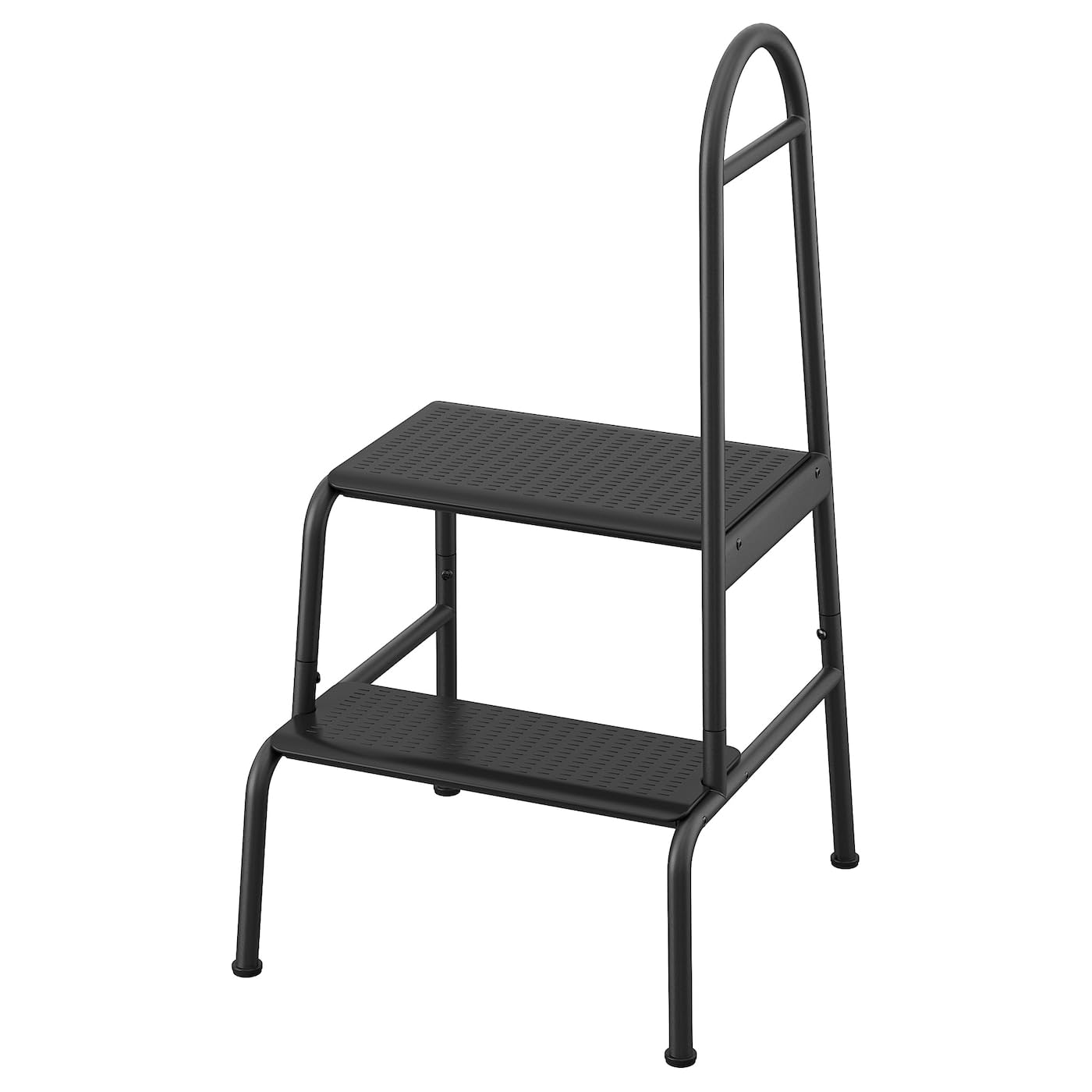 IKEA BÄSINGEN Step Stool with handrail, 2-Steps, Anthracite-picture-27