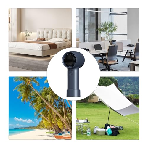 Ventilateur à main portable avec affichage numérique et batterie rechargeable - 5